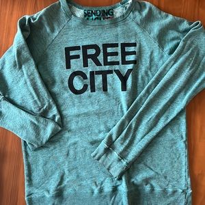 Free City Crewneck Sweatshirt, Medium
